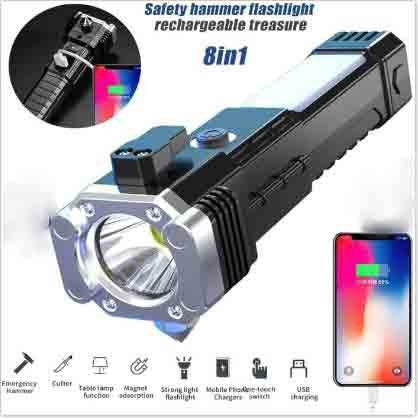 Plastic Rechargeable LED 3W Torch