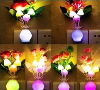Romantic LED Mushroom Night Light - Multi-Color