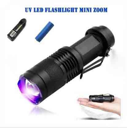 Rechargeable Waterproof Zoom LED Flashlight USB Torch Light